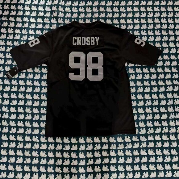 Raiders Maxx Crosby#98 On Field Black Nike Football Jersey - Picture 3 of 8